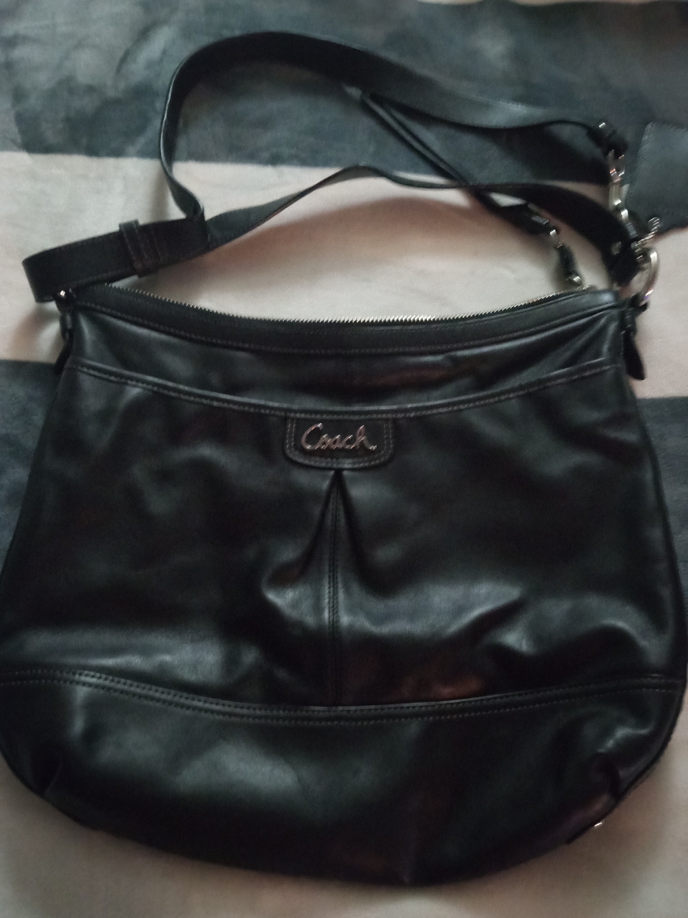 Coach Black Leather Crossbody Bag